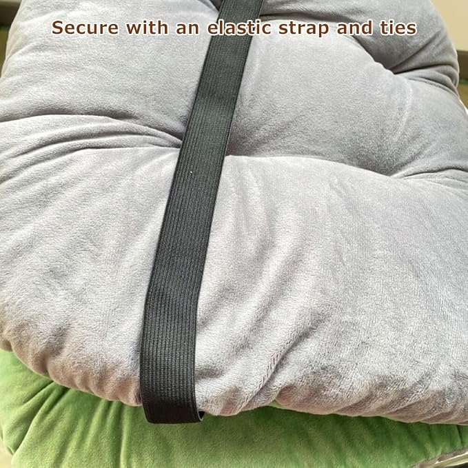Green Seat Cushion with Removable Cover - Image 7