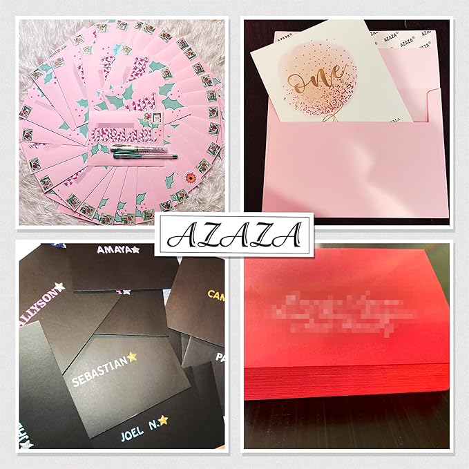 100 Pack A7 Pink Pastel Invitation 5x7 Envelopes - Image 7