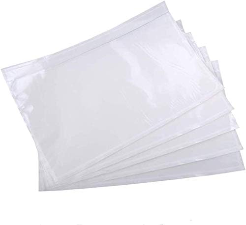 7.5" x 5.5" Clear Self-Adhesive Top Loading Packing List/Shipping Label - Image 3