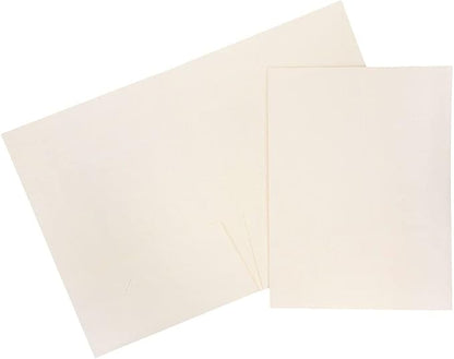 JAM PAPER Two Pocket Textured Linen Presentation Folders by JAMPaper