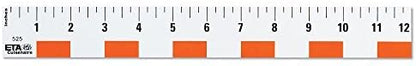hand2mind 12 inch Flexible Safe-T Plastic Beginner Rulers - Image 2