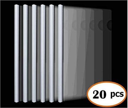 Plastic File Folder 10mm Sliding Bar Report Covers, 40 Sheet Capacity, - Image 2