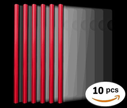 Plastic File Folder 10mm Sliding Bar Report Covers, 40 Sheet Capacity, - Image 2