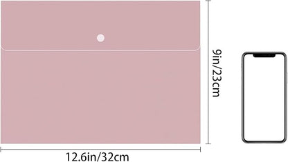 VANRA Poly File Folders Letter Size File Jackets Organizer Plastic Envelope A4 - Image 2