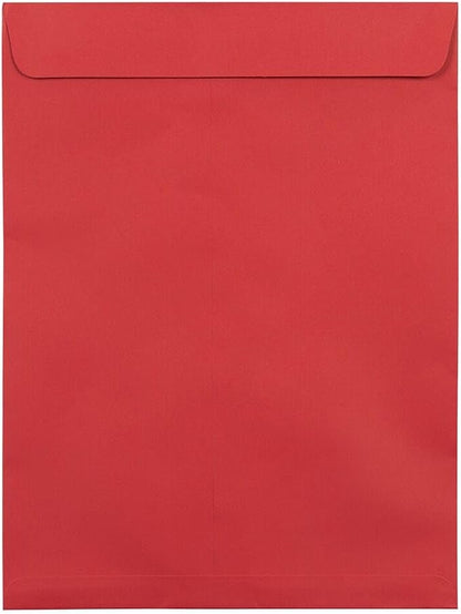 LUXPaper 9 x 12 Open End Envelopes | Peel & Press | Ruby Red | 80lb. Text | 50 - Image 4