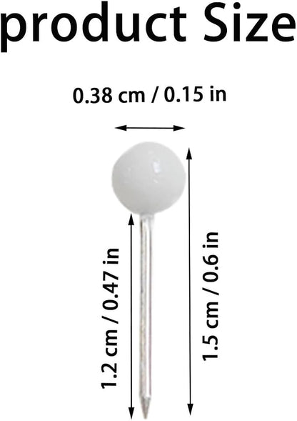 500 Pieces Map Push Pins, Small Round Head Marking Pins, Round Head Push Pin - Image 2