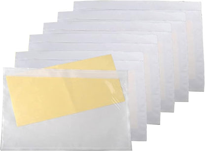 LabelMore 6" x 9" Clear Adhesive Packing List Envelopes Pouch - Image 5