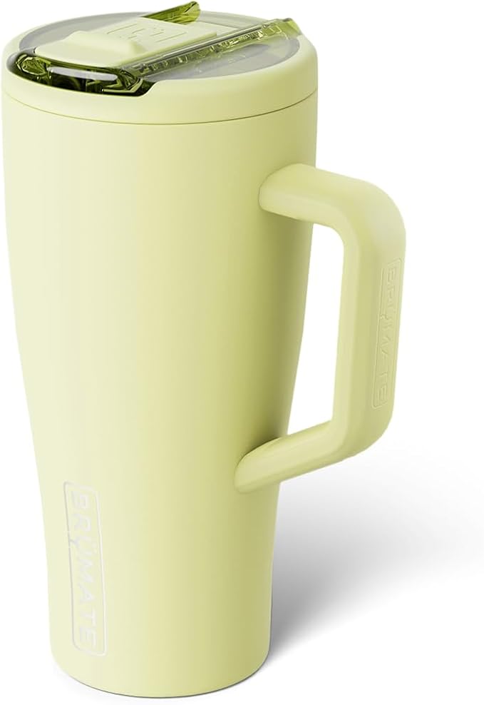 BrüMate Era Flip 30oz Tumbler with 100% Leakproof Covered Straw Lid | Hygienic Covered Straw | Insulated Stainless Steel Water Bottle with Handle | Cup Holder Friendly | BPA-Free (Prickly Pear) - Image 2