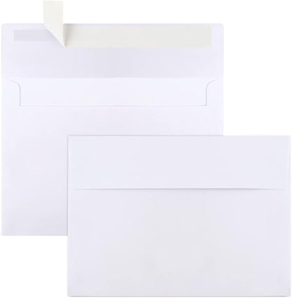 50 Packs 5x7 Envelopes, Self Seal by Joyberg