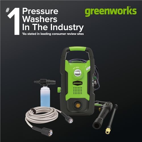 Greenworks 1600 PSI (1.2 GPM) Electric Pressure Washer - Image 2