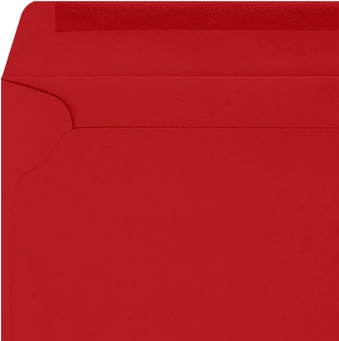 LUXPaper 9 x 12 Booklet Envelopes | Ruby Red | 80lb. Text | 50 Qty - Image 4