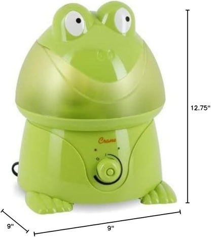 Crane Ultrasonic Cool Mist Animal Humidifier for Kids Bedroom and Nursery, 1 Gallon Easy Clean, Adjustable Settings, Frog Humidifier - Image 9
