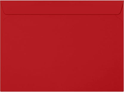 LUXPaper 9 x 12 Booklet Envelopes | Ruby Red | 80lb. Text | 50 Qty by LUXPaper