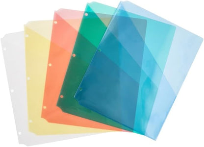 Avery Binder Pockets, 8.5" x 11", 15 Total Slash Jackets, 3 Packs - Image 4