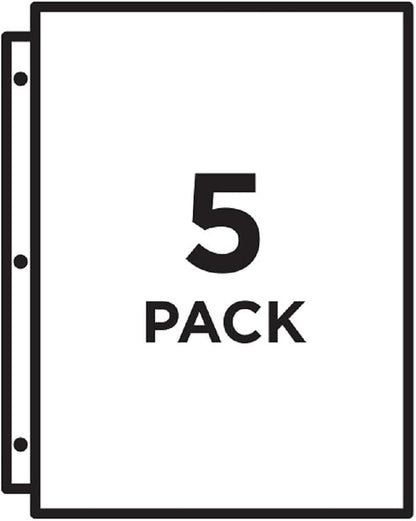Avery Binder Pockets, 8.5" x 11", 15 Total Slash Jackets, 3 Packs - Image 5