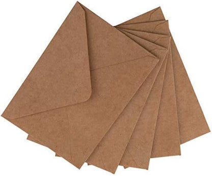 Kraft Mini Envelopes Brown Kraft Envelopes - Image 4