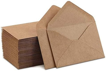 Kraft Mini Envelopes Brown Kraft Envelopes by PurpleQCrafts