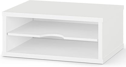 Ballucci File Organizer, 2-Tier Document Paper Sorter, Stackable Wood Desk - Image 9