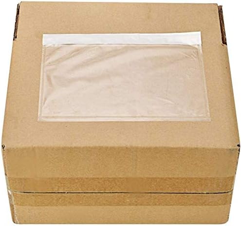 6" x 9" Clear Adhesive Top Loading Packing List Shipping Label Envelopes Pouches - Image 4