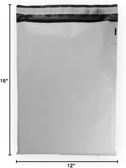10 EcoSwift 12 x 16 White Large Poly Mailer Size #5 Self Sealing Envelopes - Image 4