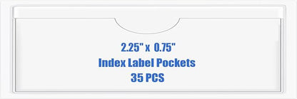 Origin-Joy 35 PCS Self Adhesive Index Card Pockets by Origin-Joy