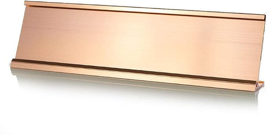 2" x 8" Aluminum Office Desk Nameplate Sign Holder 5 Pack by All+Quality