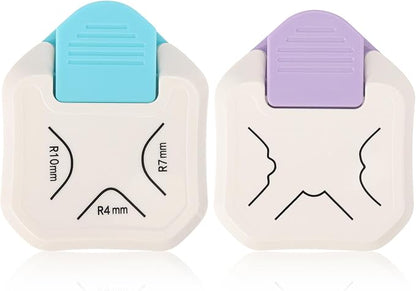 2PCS Paper Corner Rounder, Corner Punch 3 in 1 Corner Cutter by acDesign