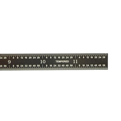 PEC Tools 12" Flexible Metal Ruler, Stainless Steel - Image 3