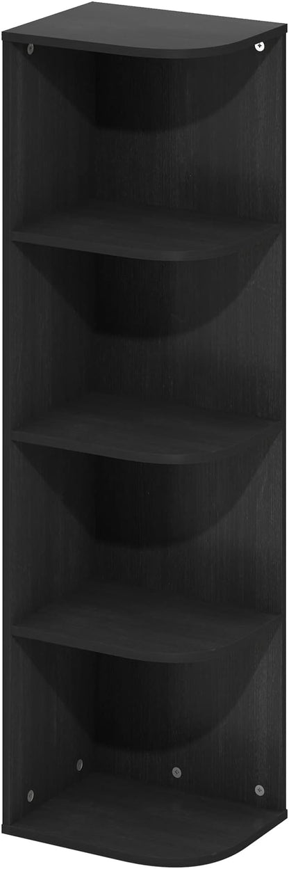 Furinno Pasir 4-Tier Corner Open Shelf Bookcase - Image 6