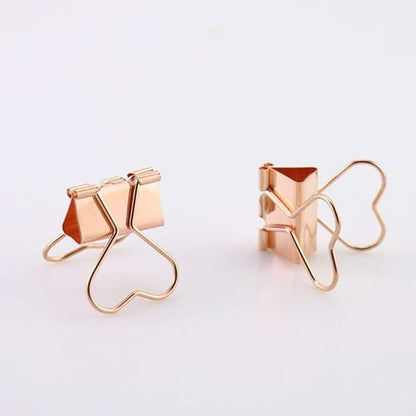 Rose Gold Metal Binder Clips - Image 3
