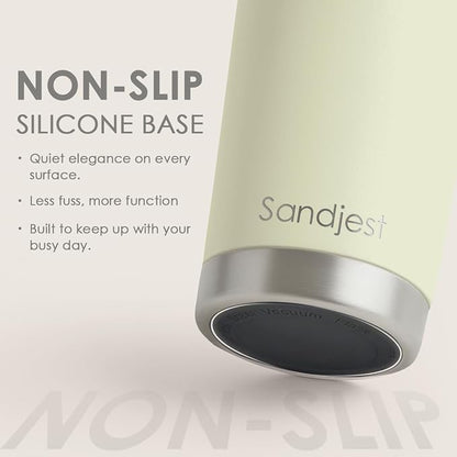 SANDJEST Green Tumbler 20oz Stainless Steel Double Wall Vacuum Insulated, Travel Coffee Cup, Gifts for Men Women Birthday Christmas - Image 4