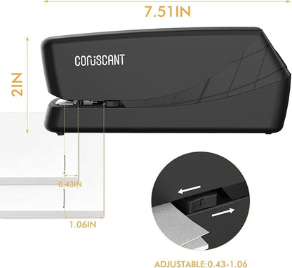 Coruscant Electric Stapler, No Jam Easy Reload, 25 Sheet Automatic Staplers - Image 2