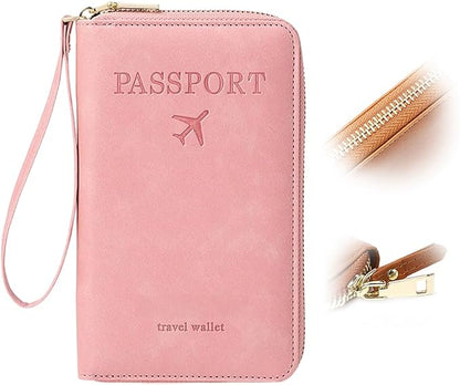 Multi-Functional RFID Passport Wallet, RFID Passport Holder by LECDOA