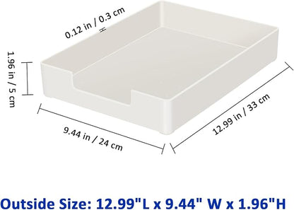 Letter Tray Letter Organize, Stackable Desk Drawer Organizer - Image 2