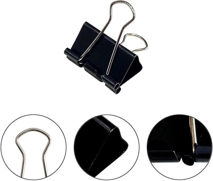 Ykimok 40Pcs Medium Binder Clips, 1.25 inch, Paper Clamps Medium Size - Image 2