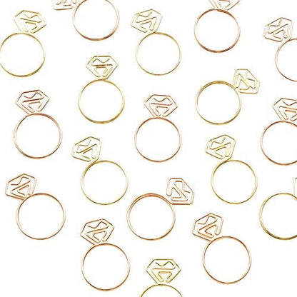 OWLFAVO 36pcs Diamond Ring Shape Paper Clips - Image 3