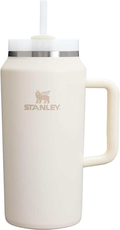 STANLEY Quencher H2.0 Flow State Tumbler, 64 oz, Cream 2.0 | Handle and Straw | 3-Position Lid | Large Capacity for Travel & Sports| Insulated Stainless Steel Cup | BPA-Free by Unknown