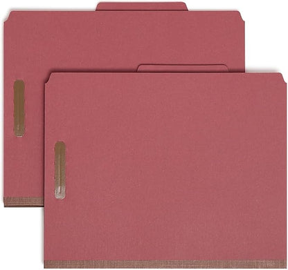Smead 100% Recycled Pressboard Classification File Folder, 2 Dividers, Letter - Image 5