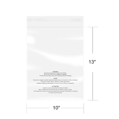 iMailer - 100 Pcs - 10" x 13" Clear Poly Bags - Image 2