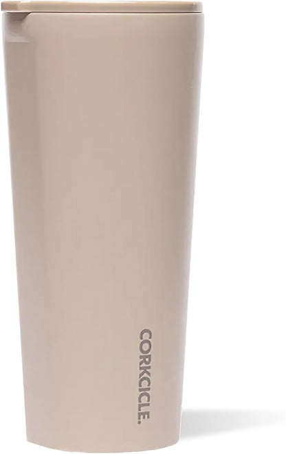 Corkcicle Classic Tumbler - Keeps Drinks Cold for 9 Hours & Hot for 3 - Triple-Insulated Stainless Steel - Holiday Tumbler Gift - 24 oz - Desert by Corkcicle