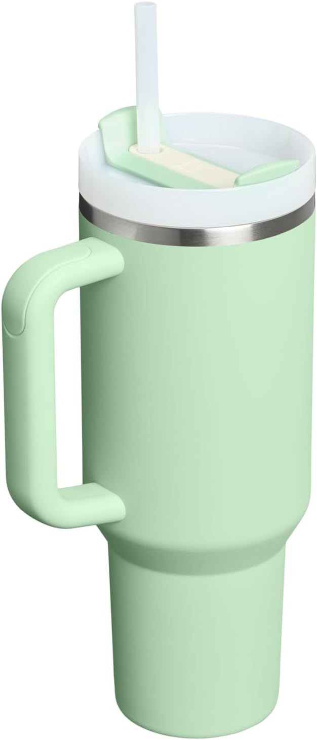 STANLEY Quencher H2.0 Tumbler with Handle and Straw 40 oz | Flowstate 3-Position Lid | Cup Holder Compatible for Travel | Insulated Stainless Steel Cup | BPA-Free | Pistachio - Image 3