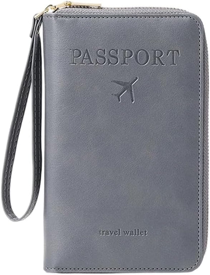 Multi-Functional RFID Passport Wallet, RFID Passport Holder by LECDOA