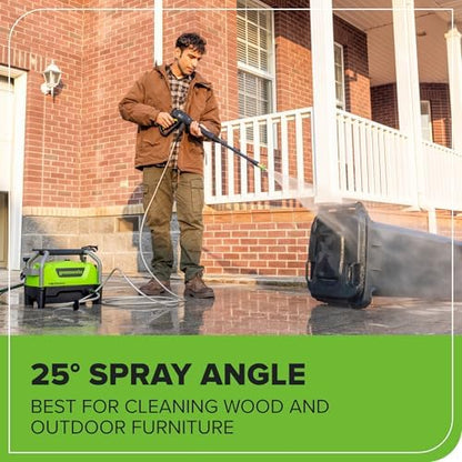 Greenworks 1900 PSI (1.2 GPM Max) Electric Pressure Washer - Image 5