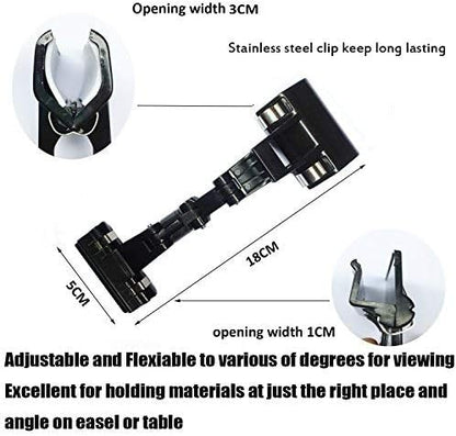 Adjustable Copy Holder Clip – Flexiable Docments Holder - Image 2