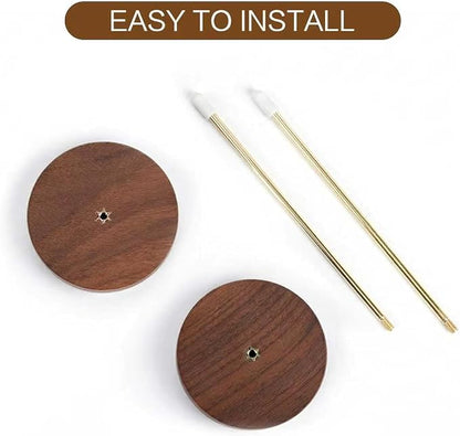 Ticket Stabber, Walnut Brass Pin Receipt Holder 2.7" 1-Pack | Natural walnut - Image 5