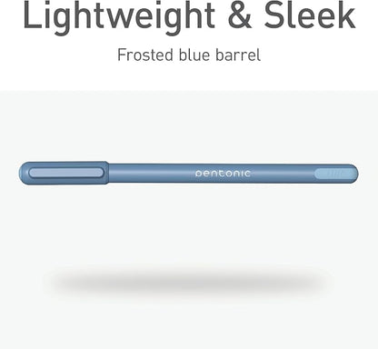 Pentonic Ballpoint Pens, Frosted Pale Blue Barrel - Image 6