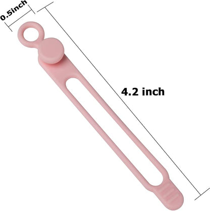 16Pcs Silicone Cable Ties Cord Organizer - Image 2