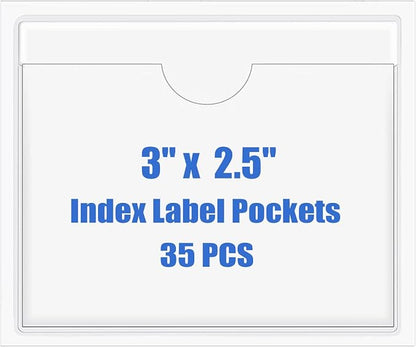 Origin-Joy 35 PCS Self Adhesive Index Card Pockets by Origin-Joy