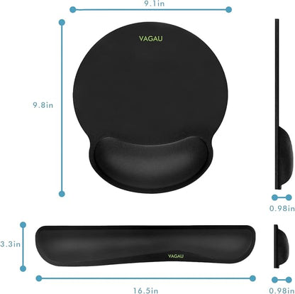 Comfy Mee Premium Memory Foam Keyboard and Mouse Wrist Rest Pads Set- - Image 7