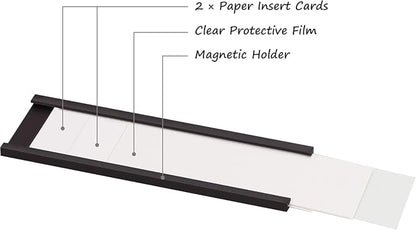 Realth Magnetic Label Holders 50 Pack 3'' x 6'' - Image 5